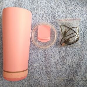 Pink Bluetooth Speaker with Accessories